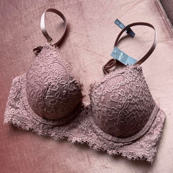 Aerie Real Power Plunge Lace Bra - Picture 2 of 5